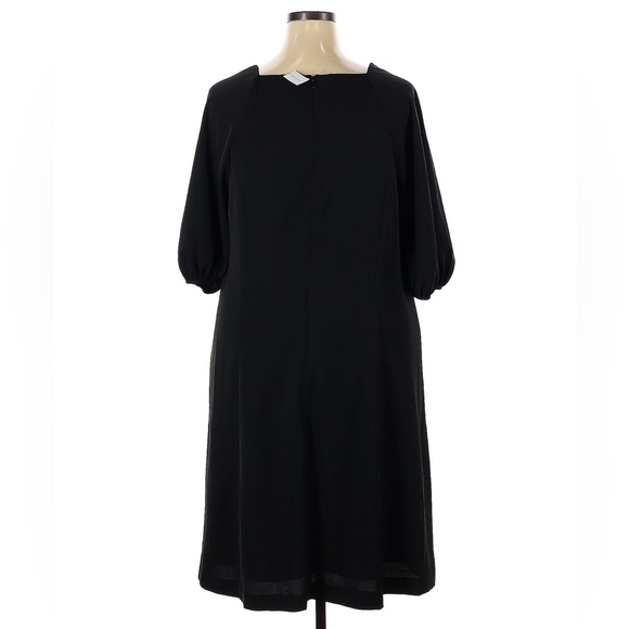 NWT Banana Republic Factory Square Neck Shift Dress in Black, XXL Tall - Picture 2 of 8